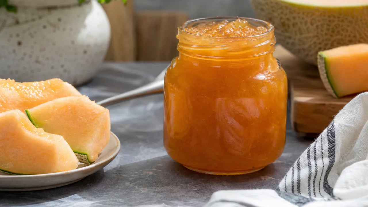 Pot de confiture de melon d'eau de grand-mère, fait maison