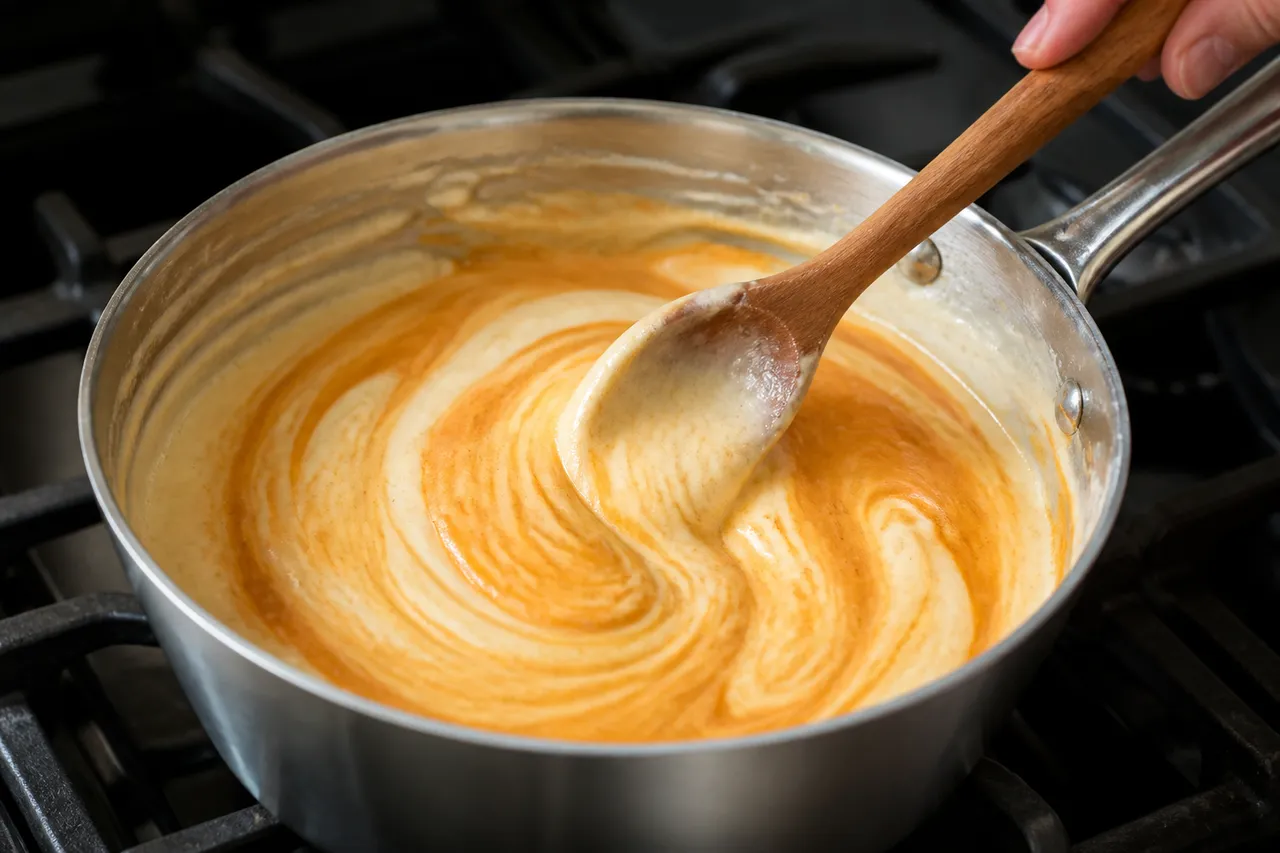 Sauce béchamel à la bisque pour quenelles de brochet