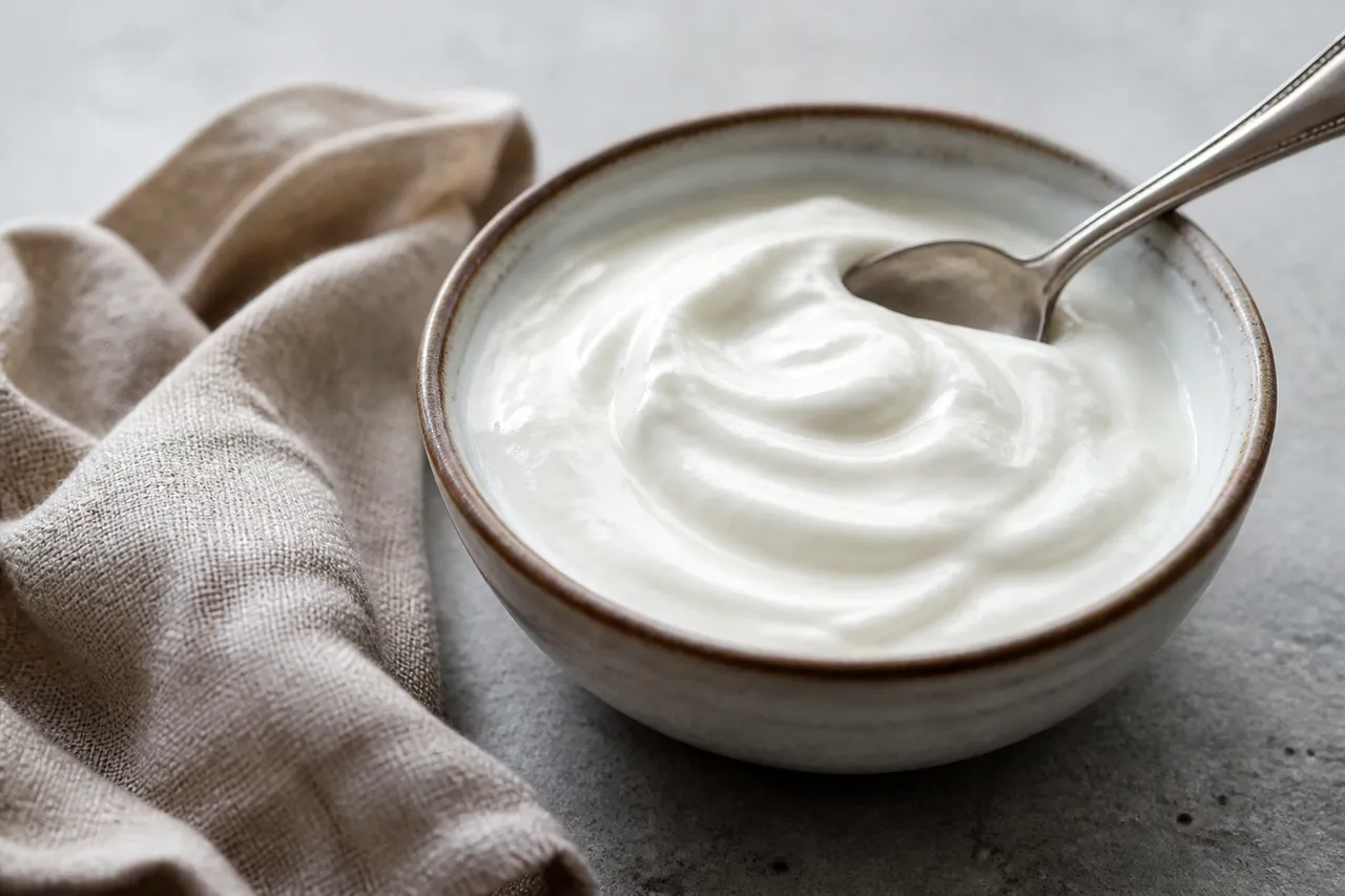 Alternative légère au mascarpone : yaourt grec épais