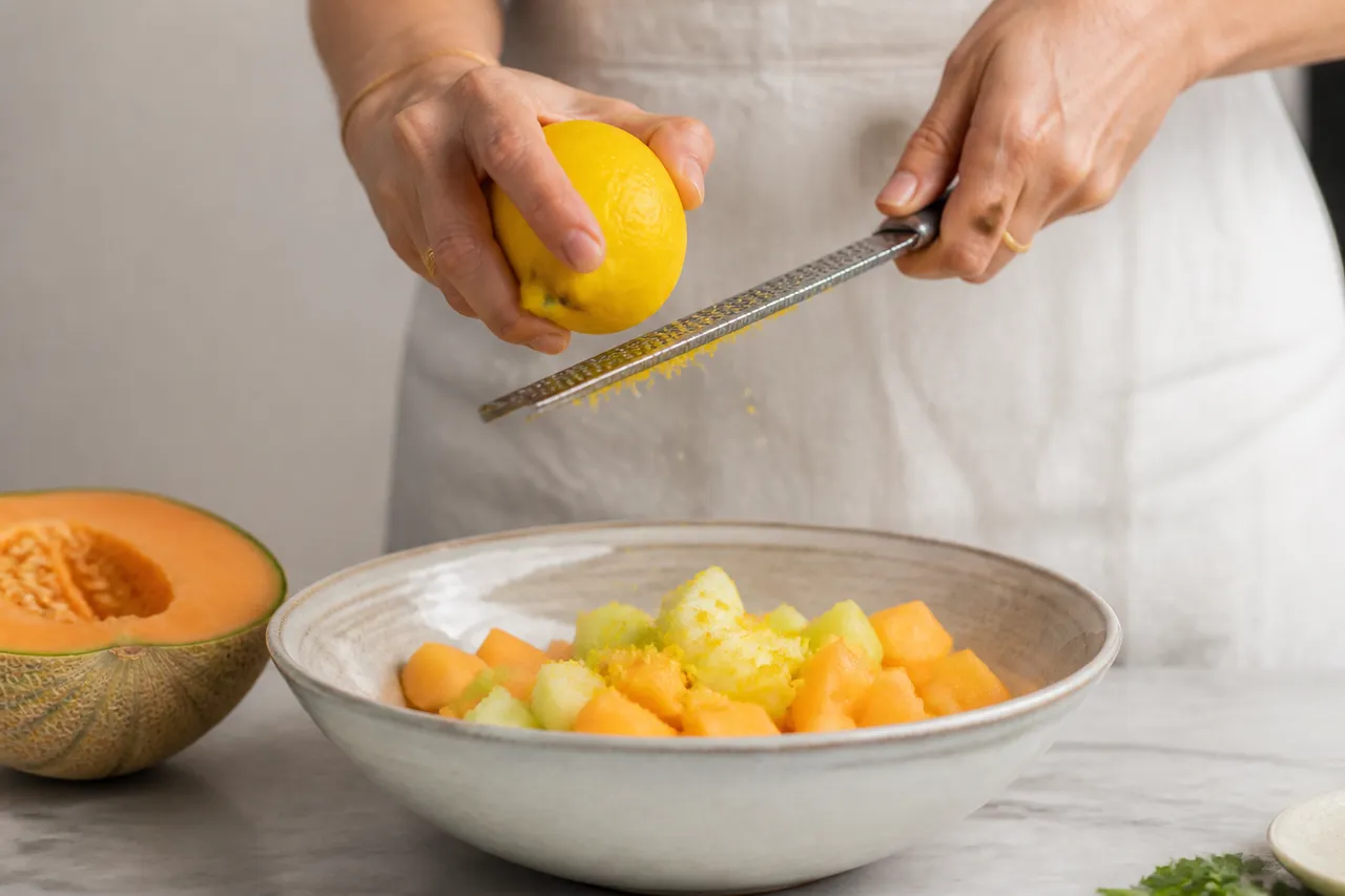 Citron et zeste pour parfumer la confiture de melon d'eau
